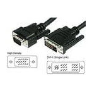 Kabel MicroConnect DVI-I - D-Sub (VGA) 3m czarny (50991)