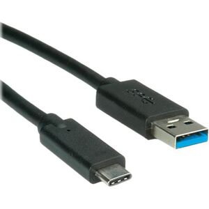 Kabel USB Roline USB-A - 0.5 m Czarny (11.02.9010)
