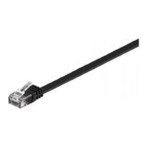 MicroConnect CAT6 UTP 0.25M Flat, czarny (V-UTP60025S-FLAT)
