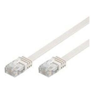 MicroConnect CAT6 UTP 2M Flat Cable, biały (V-UTP602W-FLAT)