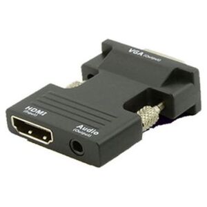 Adapter AV MicroConnect HDMI - D-Sub (VGA) + Jack 3.5mm czarny (HDMIVGAAUDIOB)