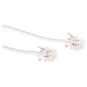 MicroConnect Kabel telefoniczny RJ11, 6P/4C, 1m (MPK181W)
