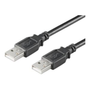 Kabel USB MicroConnect USB-A - USB-A 1 m Czarny (USBAA1B)