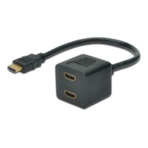 MicroConnect HDMI - HDMI, 0.2, Czarny (MONJK8)
