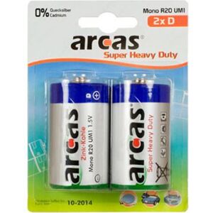 Arcas Bateria Super Heavy Duty D / R20 2 szt.