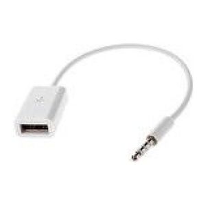 Adapter USB MicroConnect USB - Jack 3.5mm Biały  (AUDUSBFW)