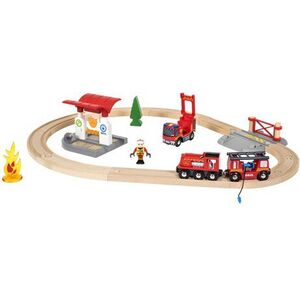 Brio Kolejka Straż Pożarna Firefighter Set (33815)