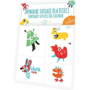 Zuzu Toys Zmywalne tatuaże dla dzieci - Potwory - 145660