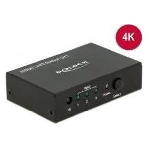 System przekazu sygnału AV Delock Delock HDMI Switch 3 in > 1 out HDMI 4K UHD - 18683