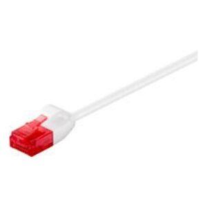 MicroConnect RJ-45/RJ-45 kat.6 U/UTP Biały 0.25m (V-UTP60025W-SLIM)