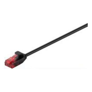 MicroConnect RJ-45/RJ-45 kat.6 U/UTP Czarny 1m (V-UTP601S-SLIM)