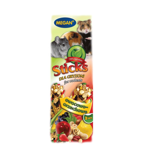 Megan Sticks dla gryzoni owocowo-orzechowe 2 szt. 90g - ME163