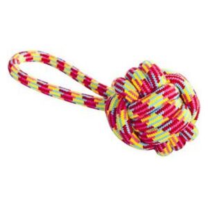 Dingo piłka pleciona ze sznura z rączką "parrot" 250 g/ #9,5 x 27 cm - 17446
