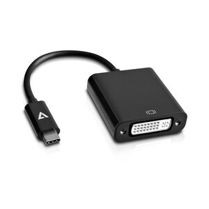 Adapter USB V7 USB-C - DVI Czarny  (V7UCDVI-BLK-1E)