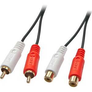 Kabel Lindy RCA (Cinch) x2 - RCA (Cinch) x2 2m czarny (35671)
