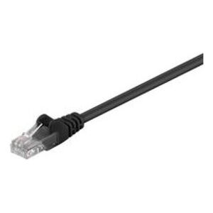 MicroConnect RJ-45/RJ-45 kat.5e U/UTP Czarny 0.25m (B-UTP50025S)