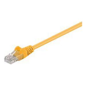 MicroConnect RJ-45/RJ-45 kat.5e U/UTP Żółty 0.25m (B-UTP50025Y)