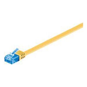 MicroConnect RJ-45/RJ-45 kat.6a U/UTP Żółty 3m (V-UTP6A03Y-FLAT)