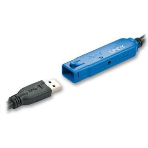 Kabel USB Lindy USB-A - USB-A 8 m Czarny (43158)