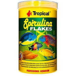Tropical Spirulina Flakes pokarm roślinny dla ryb 100ml