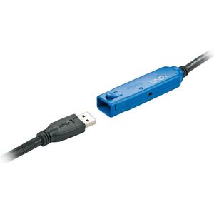Kabel USB Lindy USB-A - USB-A 10 m Czarny (43157)