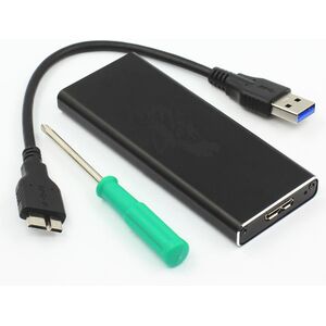 Kieszeń MicroStorage mSATA - USB 3.0, czarna (MSACSC/USB3.0)