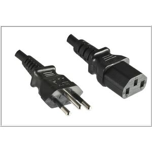 Kabel zasilający MicroConnect C13 - Brazil, 1.8m, czarny (PE010418BRAZIL)