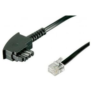 Goobay GOOBAY 10x TAE-F connection cable international-Pin Out 4-pole 6 meters black - 50948
