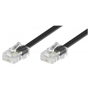 Goobay GOOBAY 10x ISDN Modular connection cable 3 meter black RJ45 connector 8P4C to RJ45 connector 8P4C - 50255