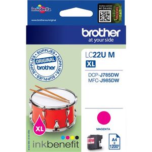 Tusz Brother tusz oryginalny LC-22UM, Magenta