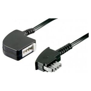 Goobay GOOBAY 10x TAE-N Extension 6-pin 6 meter black TAE-N plug to TAE-N socket - 50245