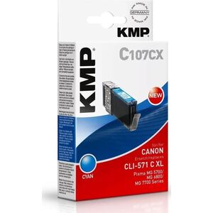 Tusz KMP Patrone Canon CLI-571 BK XL comp. ph.black pigm. C107BKX - 1568,0001