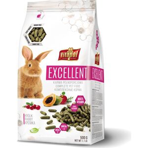 Vitapol EXCELLENT KARMA PEŁNOPORCJOWA DLA KRÓLIKA 500g
