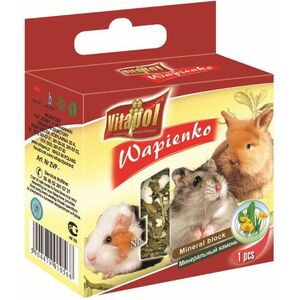 Vitapol KOSTKA WAPIENNA DLA GRYZONI Z MNISZKIEM LEKARSKIM
