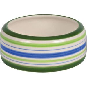 Trixie Miska ceramiczna dla świnki morskiej zielona paski - 200ml 11cm