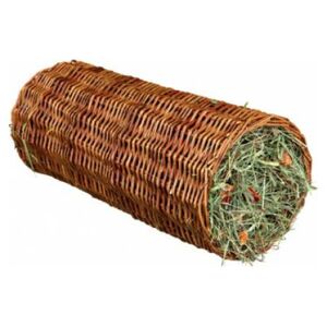 Trixie TUNEL WIKLINOWY Z SIANEM DLA ŚWINKI MORSKIEJ 15 × 33 cm, 110 g