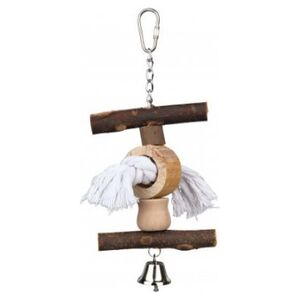 Trixie Zabawka ze sznurem i dzwonkiem Natural Living, 20 cm