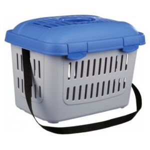 Trixie Transporter Midi-Capri , 44 × 33 × 32 cm,niebiesko/srebrny