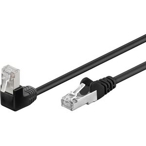 Goobay Patchcord CAT5e, F/UTP, kątwoy 90°, 0.25m (94185)