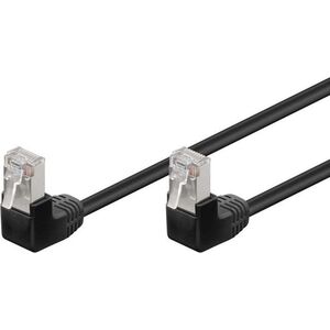 Goobay Patchcord CAT5e, F/UTP, kątowy 2x90°, 1m (96078)