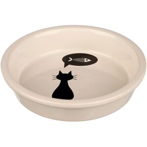 Trixie Miska ceramiczna, kot, 0.25 l/o 13 cm, biała