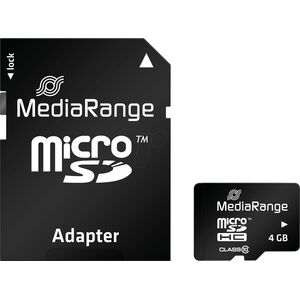 Karta MediaRange MicroSDHC 4 GB Class 10 UHS-I  (MR956)