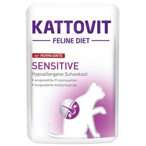 Kattovit KATTOVIT 85g sasz. SENSITIVE KURA+KACZKA wrażliwy kot nietolerancja pokarmowa