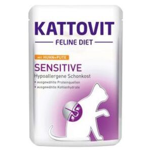 Kattovit KATTOVIT 85g sasz. SENSITIVE KURA+INDK wrażliwy kot nietolerancja pokarmowa