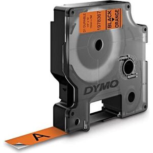 Dymo DYMO D1-Schriftband Vinyl 12mmx3m schwarz auf orange - 1978367