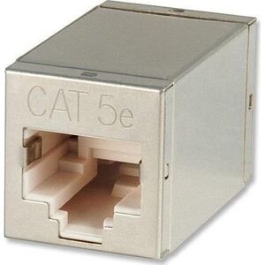Lindy RJ45 STP Doppelkupplung, Cat. 5e Metallgehäuse - 60187