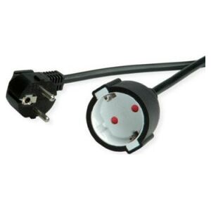 Value VALUE Schuko extension cable black 230V 5m 196,85inch - 19.99.1167
