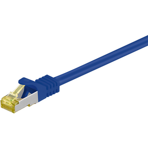 MicroConnect patchcord, S/FTP, Cat7, PiMF, 3m, niebieski (SFTP703B)