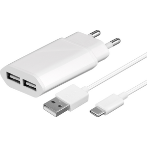 Ładowarka MicroConnect 2x USB-A 2.1 A (USB3.1CA1SETW)