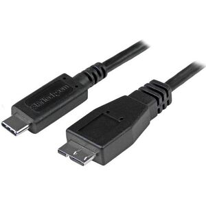 Kabel USB StarTech USB-C - micro-B 0.5 m Czarny (USB31CUB50CM)